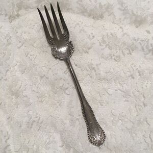 Vintage Rogers Mayflower Serving Fork Ornate Serving Fork 7.5"